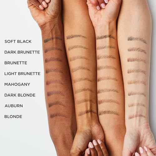 L'Oreal Paris Faux Brow, Hair-Like, Filling Eyebrow Pen with Double-Brush Tip, Fast & Precise Eyebrow Makeup, Dark Brunette, 0.04 Fl Oz