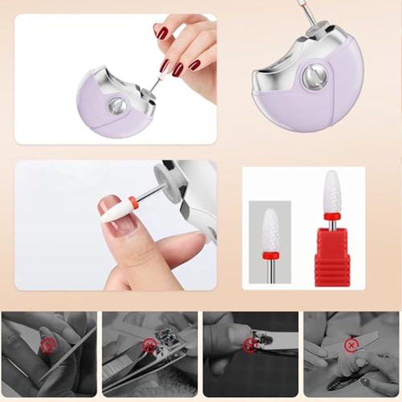Electric Nail Clipper with Polishing, 2 Speed Automatic Trimmer
