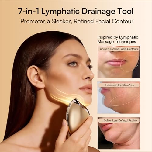 INIA 7-in-1 Red Light Therapy Facial Device with Gua Sha & Cryo Mode