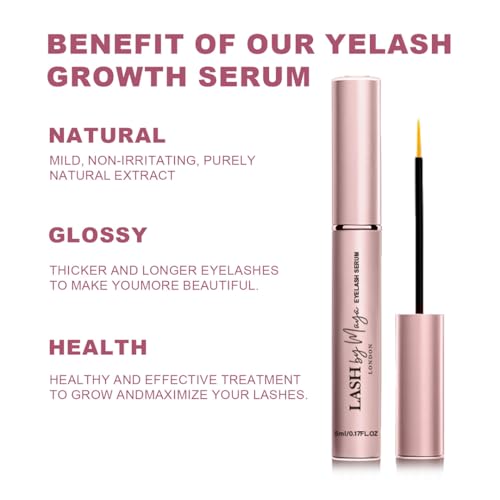 Lash Growth Serum - Thicker Fuller Lashes, Cruelty-Free, 5ml
