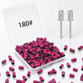 Nail Drill Sanding Bands 200Pcs Fine Grit Pink for Manicure & Pedicure - Variation: 180 Fine