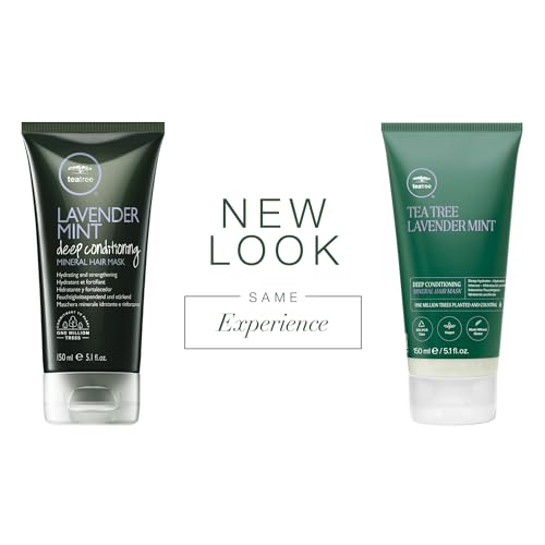 Tea Tree Lavender Mint Deep Conditioning Mineral Hair Mask, Hydrates + Strengthens, For Coarse + Dry Hair