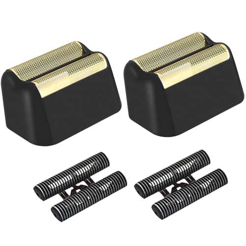 2 Pack Professional 5 Star Series Finale Shaver Replacement Foil and Cutter Bar Assembly Compatible With Wahl Shaver Foil 7031-100, 7043-100 Super Close Shaving Replacement Heads£¬(Black)