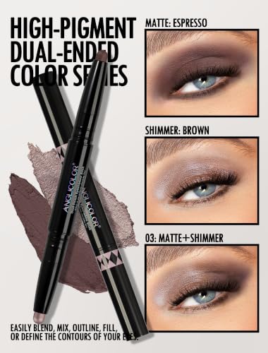 Anglicolor Dual-Ended Cream Eyeshadow Stick 03 Night Brown Shimmer & Matte