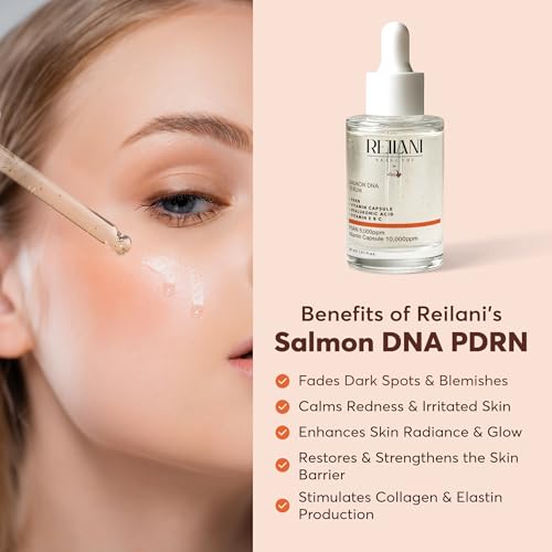 PDRN Salmon DNA Serum ? Anti-Aging Face Serum with Hyaluronic Acid, Tripeptide & Vitamins (10,000ppm) ? Hydrating Facial Serum for Blemishes, Collagen Boost & Fine Lines ? Korean Skincare ? 1 Fl Oz