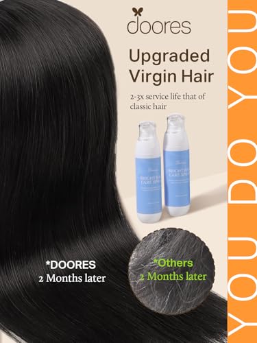 DOORES Tape in Hair Extensions, Jet Black 20 Inch 50g