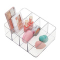 STORi 4-Compartment Clear Plastic Makeup Organizer