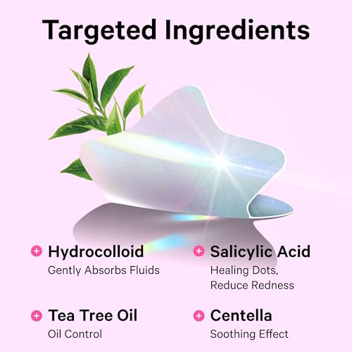 Sosky Hologram Acne Patches, Hydrocolloid Pimple Stickers, 36 Count