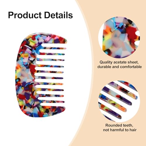Wide Tooth Comb for Curly Hair, Detangling & Anti-Static