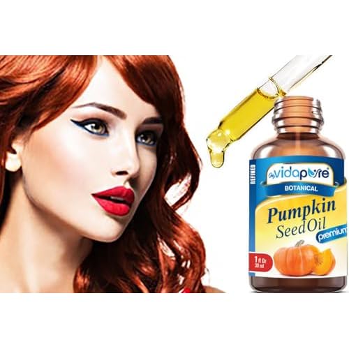 MYVIDAPURE PUMPKIN SEED OIL WILD GROWTH Pure REFINED for Skin, Face, Body, Hair and Lip Care (1 Fl Oz)