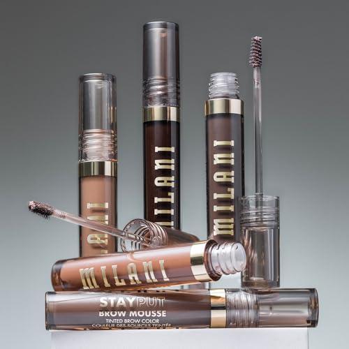 Milani Stay Put Tinted Brow Mousse, Medium Brown