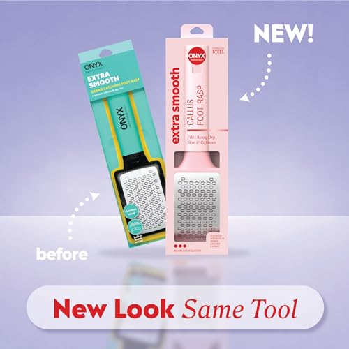 Onyx Professional Stainless Steel Foot Rasp & Callus Remover with Debris Catcher