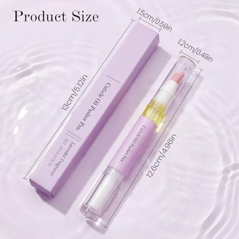 Ceramic Cuticle Remover Pen - Moisturizing Nail Pusher Tool (4 Pcs)