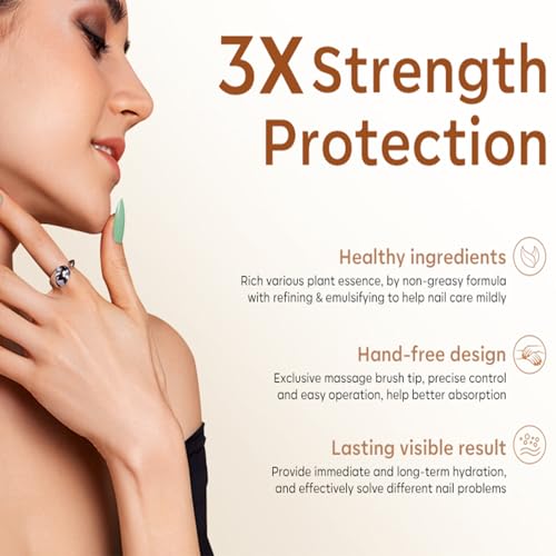 Modelones Milky White Cuticle Cream Softener & Nail Repair with Silicone Brush