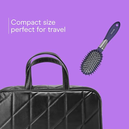 Mini Detangling Hair Brush Blue - Gentle, Travel-Friendly, Conair Totally Smooth