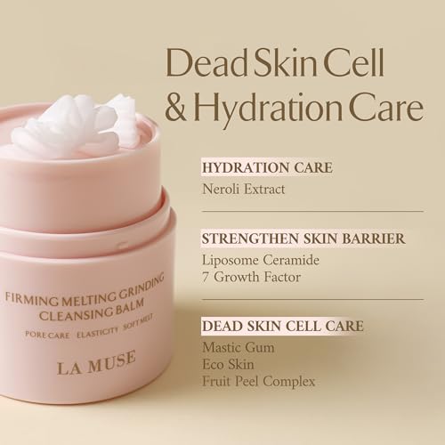 LA MUSE Melting Cleansing Balm – Hydrating Makeup Remover & Pore Cleanser, 6.76 fl oz