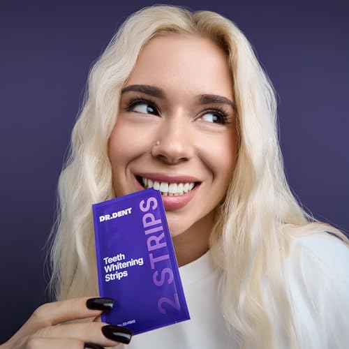 DrDent Purple Teeth Whitening Strips 21 Treatments