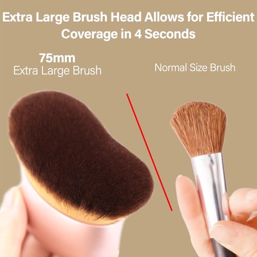 Large Kabuki Body Makeup Brush for Self Tanner & Bronzer