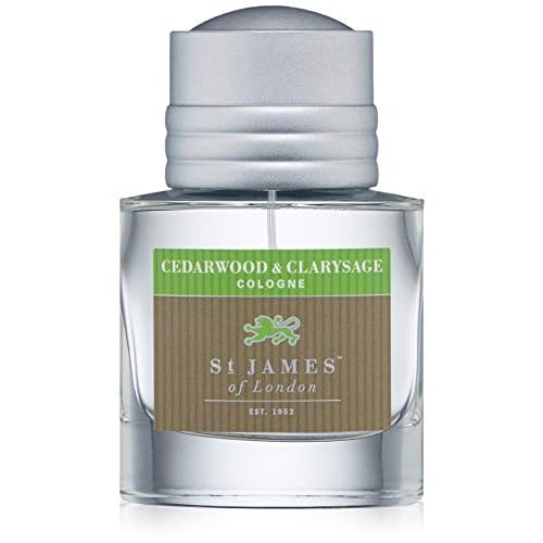 St James of London Cedarwood & Clarysage Cologne, 1.69 Fl Oz