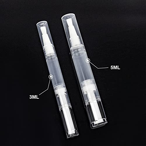 10-Pack 5ml Empty Twist Pens for Lip Gloss & Nail Oil