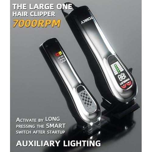Hair Clippers for Men, Professional Clippers and Trimmers Set, Cordless Clippers for Hair Cutting, Beard Trimmer, Barber Clippers, Rechargeable Electric Shaver