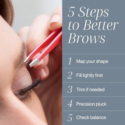 Precision Slant Tweezers for Women & Men – Stainless Steel