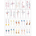 Ouliget 20-Pack Temporary Tattoos - Galaxy Universe & Butterfly Designs