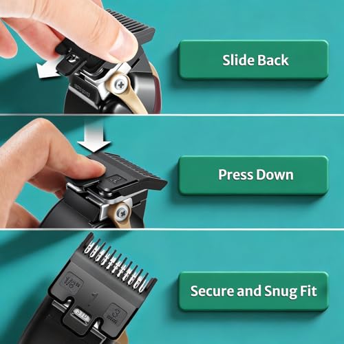 Wahl Clipper Guards Set - 10 Piece 1/16" to 1" Guide Attachments