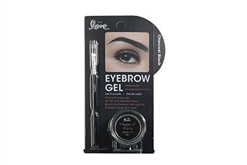 2nd Love Eyebrow Gel Waterproof - Charcoal Black with Brush