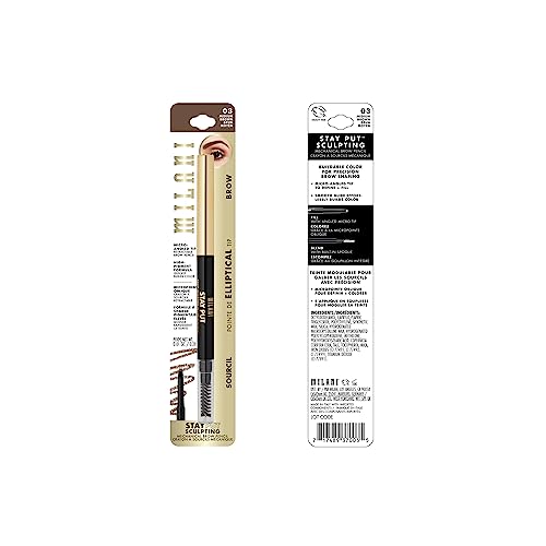 Milani Stay Put Brow Sculpting Pencil - Medium Brown