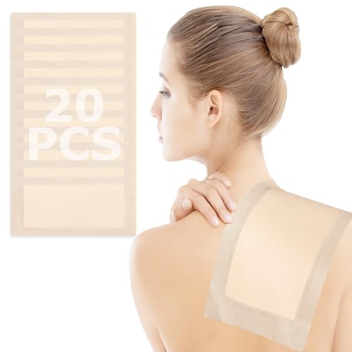 Extra Large Self-Adhesive Castor Oil Patches - Mess-Free Body Wrap (20 Pack)