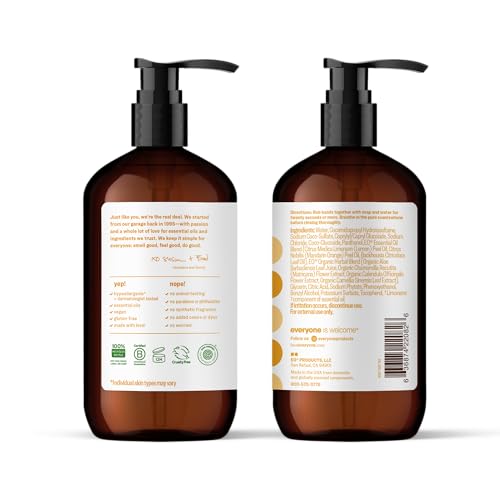 Everyone Liquid Hand Soap Meyer Lemon & Mandarin 12.75 oz 3-Pack - Eco-Friendly, Hypoallergenic