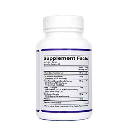 Quintessence Forti5 Hair Growth Nutritional Supplement and Vitamins with 5 Plus1 Key Substances, 1 Month Supply - 60 Caps.