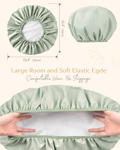 Yanibest Reusable Waterproof Shower Cap for Women