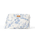 Staya Quilted Cosmetic Pouch ? Makeup Bag for Women, Travel Makeup Bag, Small Makeup Bag, Quilted Cosmetic Bag for Skincare, Toiletry Bag Women and Makeup Pouches (Coastal Grandma)
