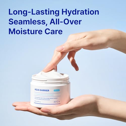 AVCA Aqua Hyaluronic Acid Daily Moisturizer 200ml(6.76 fl. oz) ? Ceramide Barrier Support Cream for Dry Skin, Lightweight Rich Texture