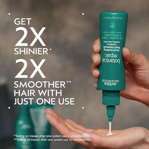 Aveda Botanical Repair Bond-Building Flash Treatment for Stronger Hair | Strengthens Hair in 10 Seconds | Adds Shine & Smoothness | 98% Naturally Derived*, 5 Fl Oz