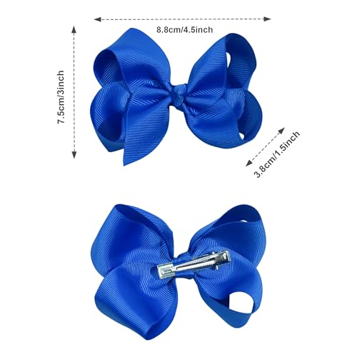 CÉLLOT 40PCS 4.5 Inch Hair Bows with Alligator Clips for Girls