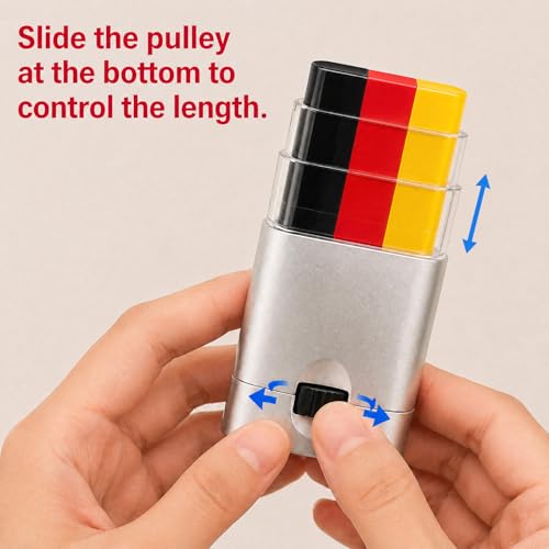 Black Red Yellow Face Paint Stick - Sports Makeup for Football & Baseball
