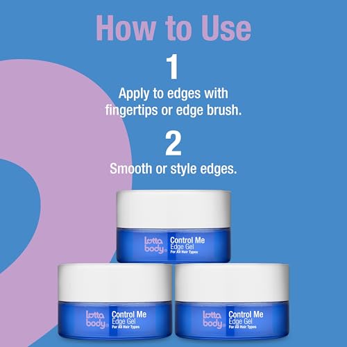 Lottabody Control Me Edge Gel with Coconut & Shea Oils For All Hair Types,