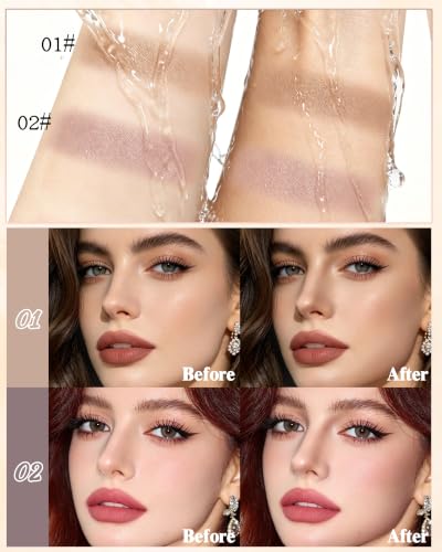 Matte Taupe Contour Powder with Brush - Waterproof & Buildable