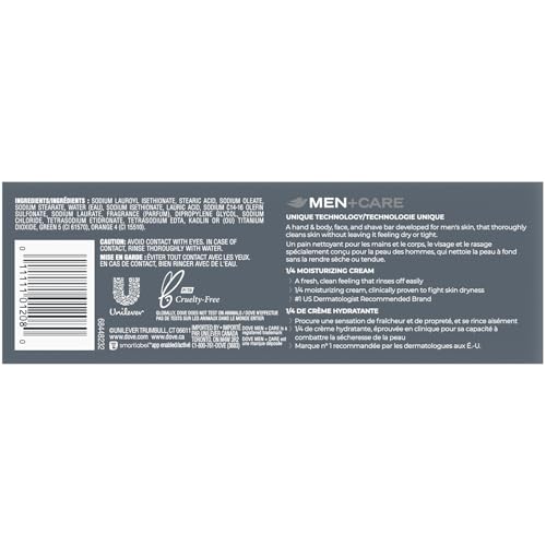 Dove Men+Care Soap Bar, Extra Fresh Scent 4-Pack (24 Bars) ? Hydrating 3-in-1 Body, Hand, and Face Cleanser for Men, 22.5 Oz Ea