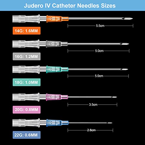 16G Catheter Piercing Needles – 50pcs Kit for Ear, Nose, Lip, and Belly Piercing