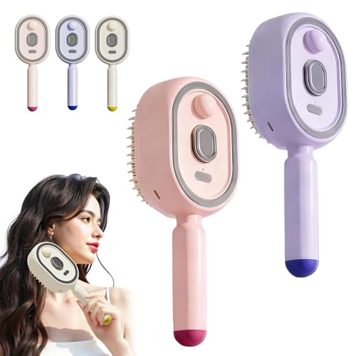 Electric Spray Detangling Brush with Mist - Anti-Static Hair Comb
