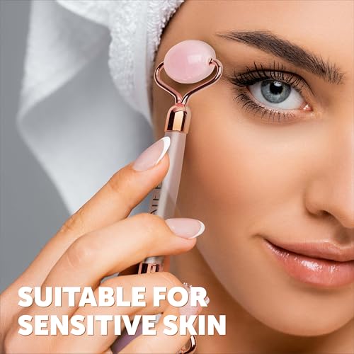 Kate Eve Rose Quartz Roller & Gua Sha Set ? 100% Natural Crystal Facial Massage Tools for All Skin Types | Self-Care Facial Massage Ritual | Anti-Aging, Reduces Puffiness & Firms Skin