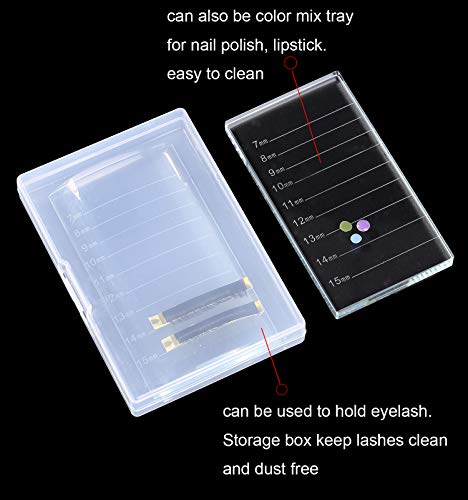Eyelash Extension Crystal Pallet Lash Holder Tray 4.3x2.4 Inch
