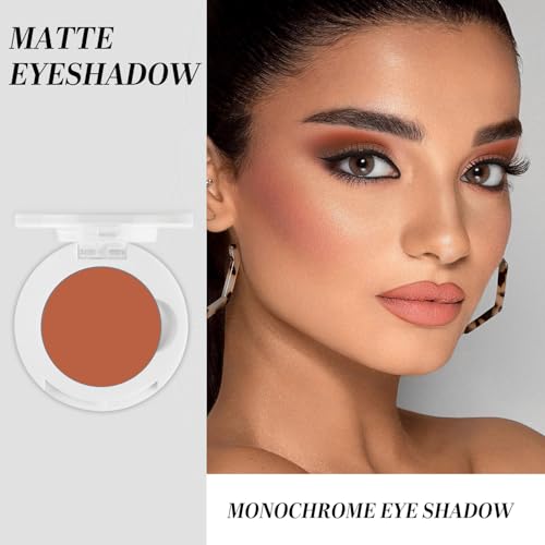 Pressed Single Matte Eyeshadow,Ultra-fine Smooth Powder,Intense Color,High Pigment Eye Shadow Palette,Neutral Nudes Naked Matte,Lightweight Blendable,Portable and cruelty-free (M05)