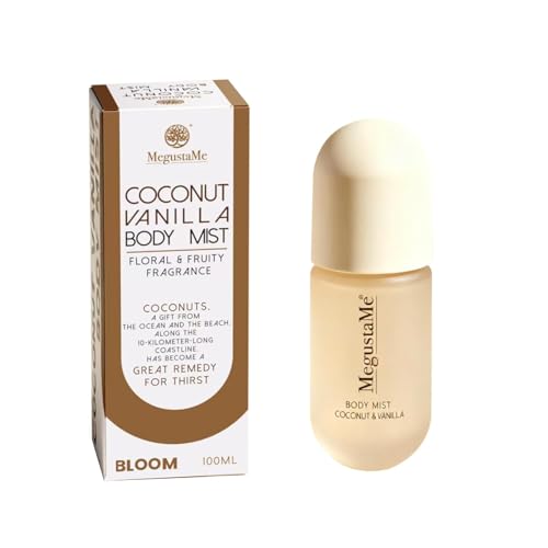 Coconut Vanilla Body Spray for Women | Paraben-Free, 3.38 fl oz