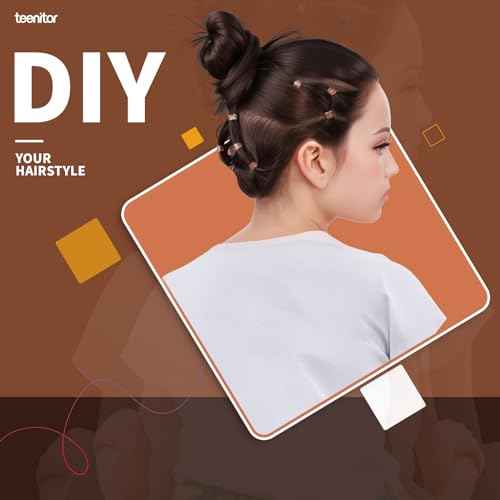 Teenitor Elastic Hair Bands, Small Hair Ties, 2000pcs, Light Brown