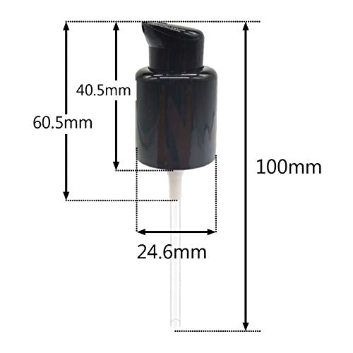 TIHOOD 10PCS Replacement Foundation Pump Black Plastic Cosmetic Liquid Foundation Makeup Pump Replacement Tool